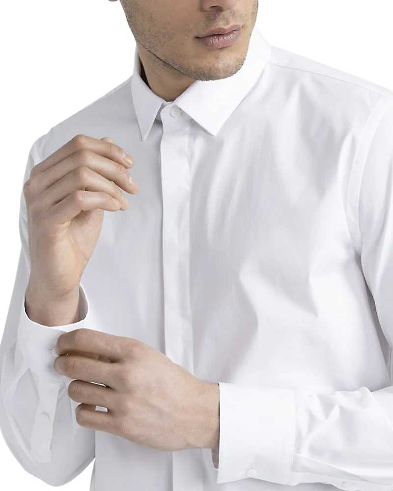Concealed Button Evening Shirt