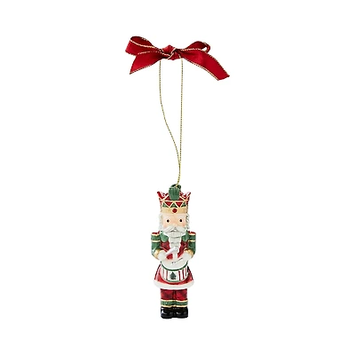 Spode Christmas Tree Nutcracker Tartan & Green Ornament