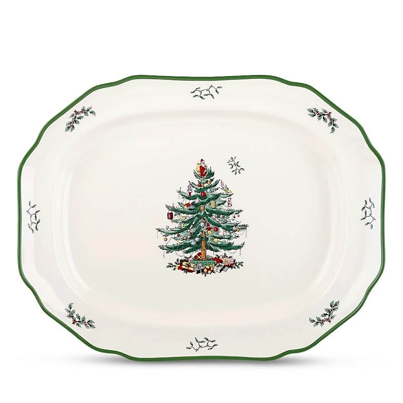Spode Christmas Tree Sculpted Platter