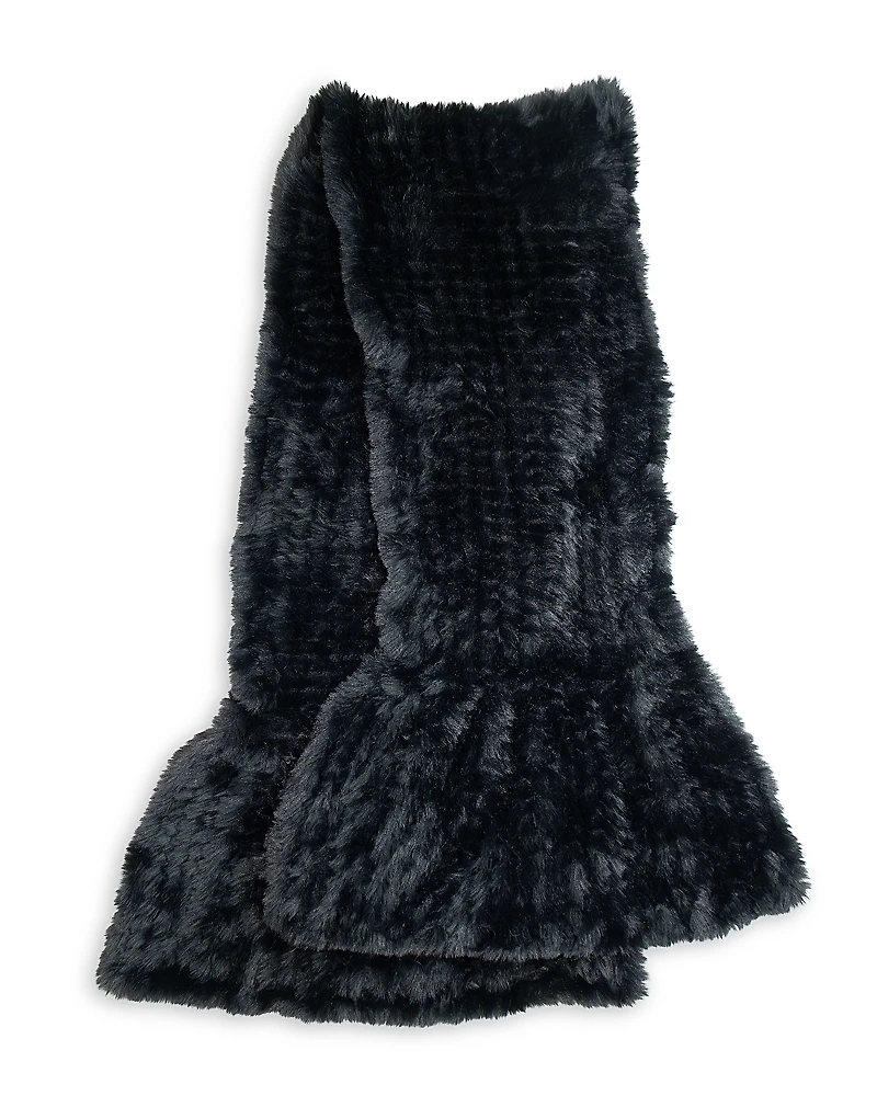 Surell Faux Fur Knit Scarf