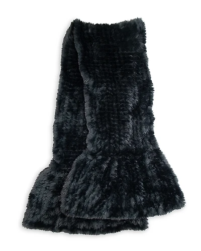 Surell Faux Fur Knit Scarf