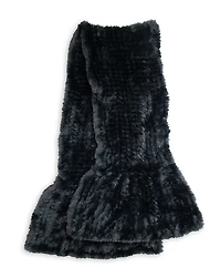 Surell Faux Fur Knit Scarf