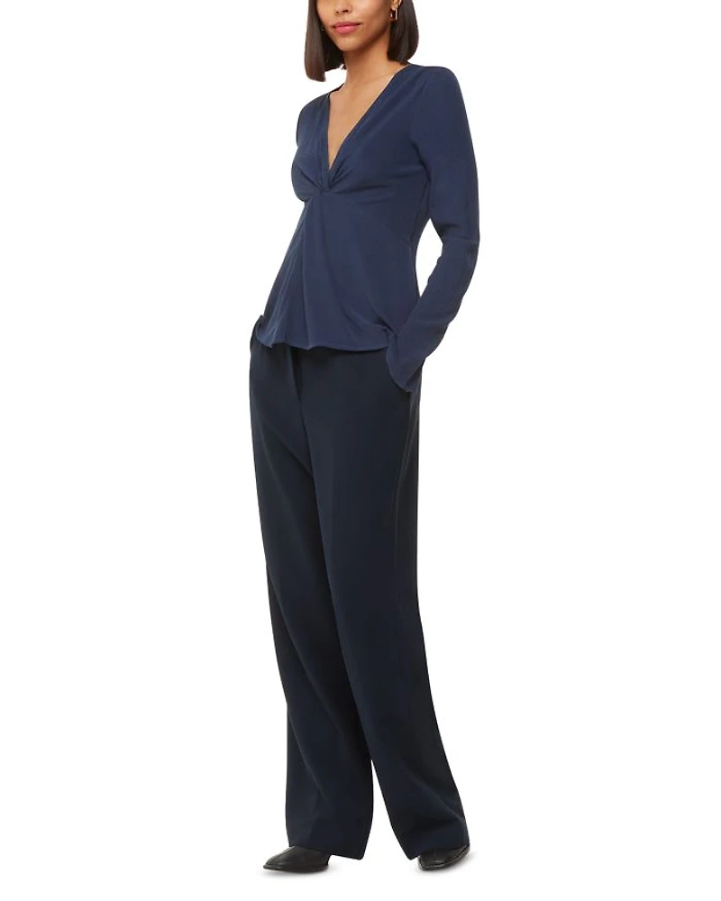 Twist Front Crinkle Top