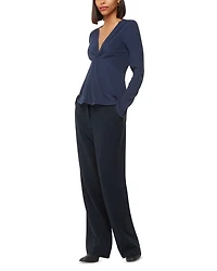 Twist Front Crinkle Top