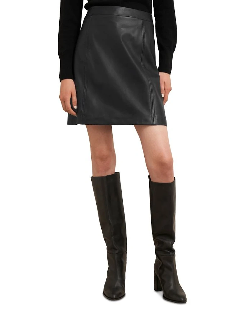 Annabelle Leather Skirt
