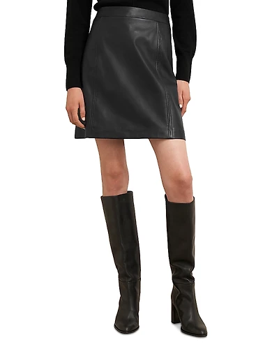 Hobbs London Annabelle Leather Skirt