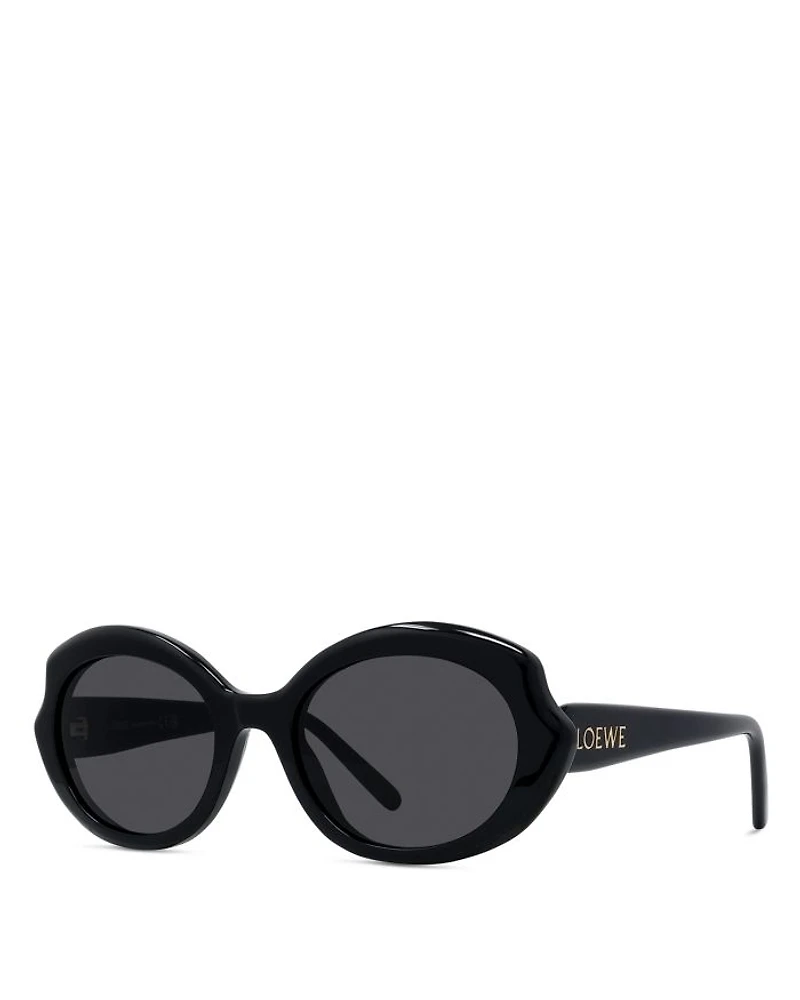 Slim Geometric Sunglasses, 54mm