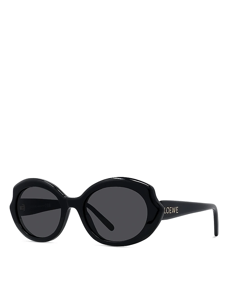 Loewe Slim Geometric Sunglasses, 54mm