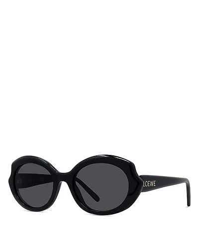 Loewe Slim Geometric Sunglasses, 54mm
