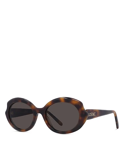 Loewe Slim Geometric Sunglasses, 54mm