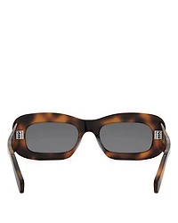 3 Dots Rectangular Sunglasses, 53mm