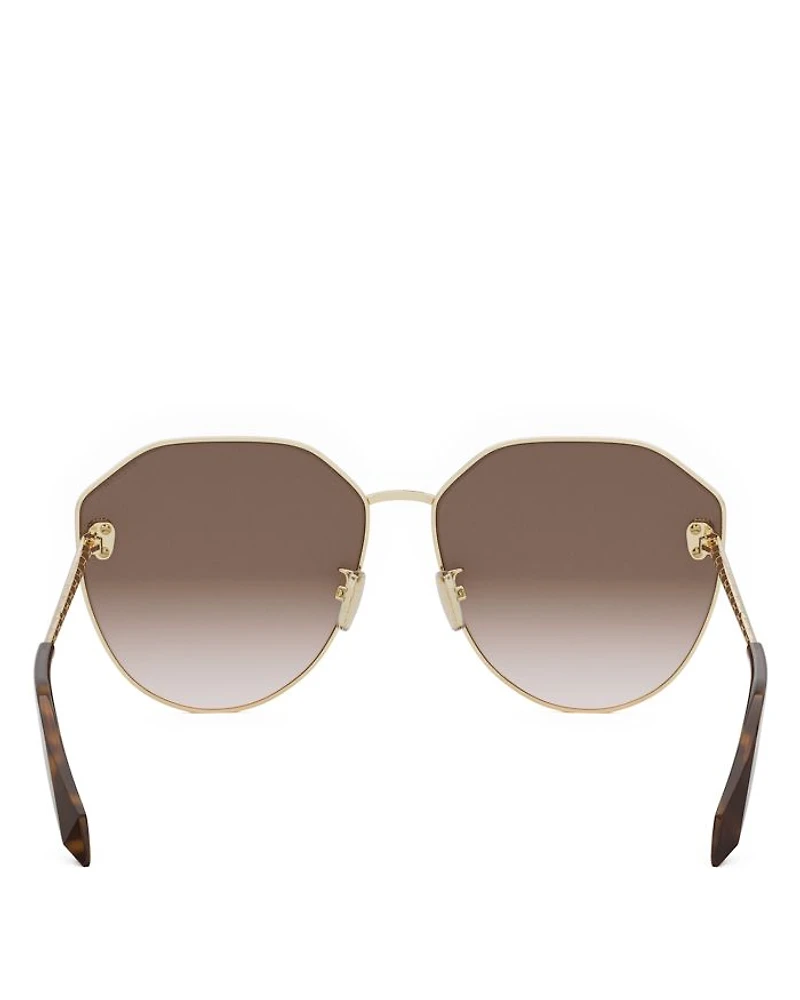 Serpenti Pilot Sunglasses, 61mm