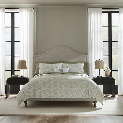 Sferra Pittore Long Staple Cotton Sateen Floral Duvet Cover, King - Exclusive