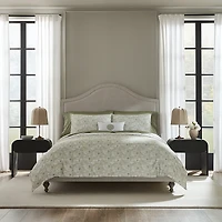 Sferra Pittore Long Staple Cotton Sateen Floral Duvet Cover, King - Exclusive