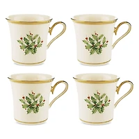 Lenox Holiday Mugs, Set of 4
