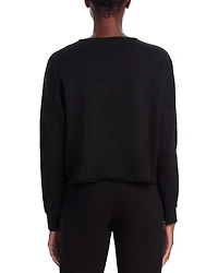 Tessa Cropped Raw Hem Pullover Sweatshirt - Exclusive