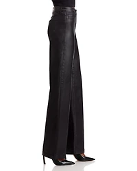 Clayton High Rise Wide Leg Jeans Noir Coated