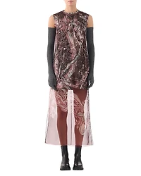 Jason Wu Collection Silk Printed Organza Sheath Dress