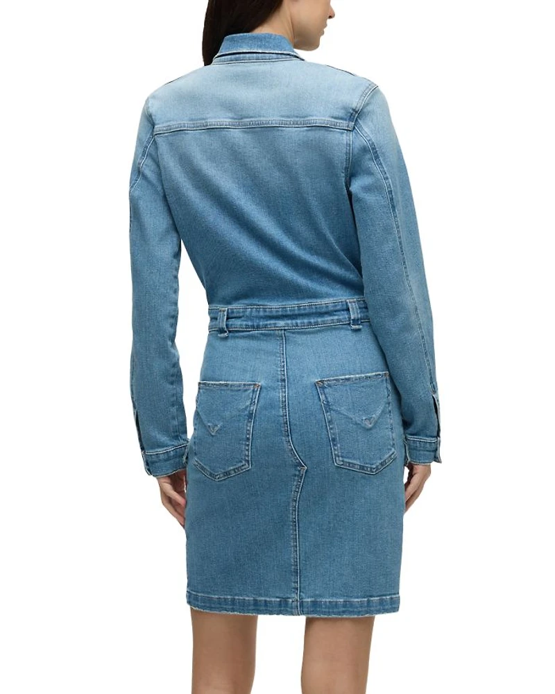 Reconstructed Denim Shirt Dress