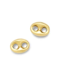 Zoe Chicco 14K Yellow Gold Heavy Metal Mariner Link Stud Earrings