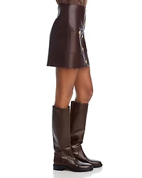 Truman Faux Leather Mini Skirt - Exclusive