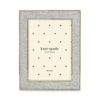 kate spade new york Sitting Pretty 5 x 7 Silver Glitter Frame