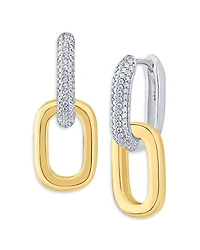 Kenneth Jay Lane Pave Link Drop Earrings