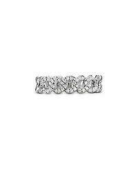 David Yurman Belmont Curb Link Narrow Ring with Pave Diamonds