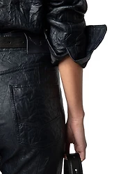 Poete Cuir Froisse Leather Pants