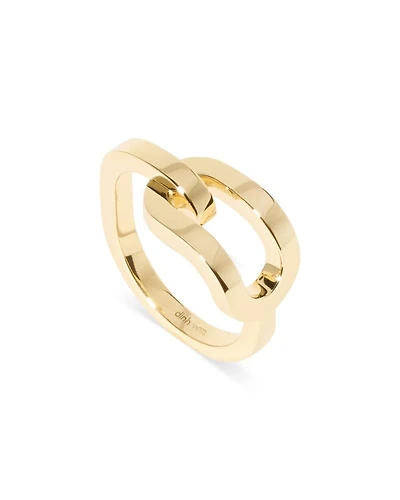 18K Yellow Gold Maillon Large Polished Link Ring