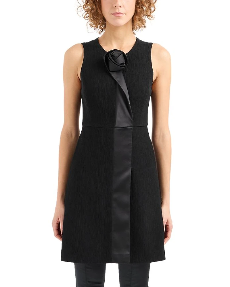Rosette Trim Dress