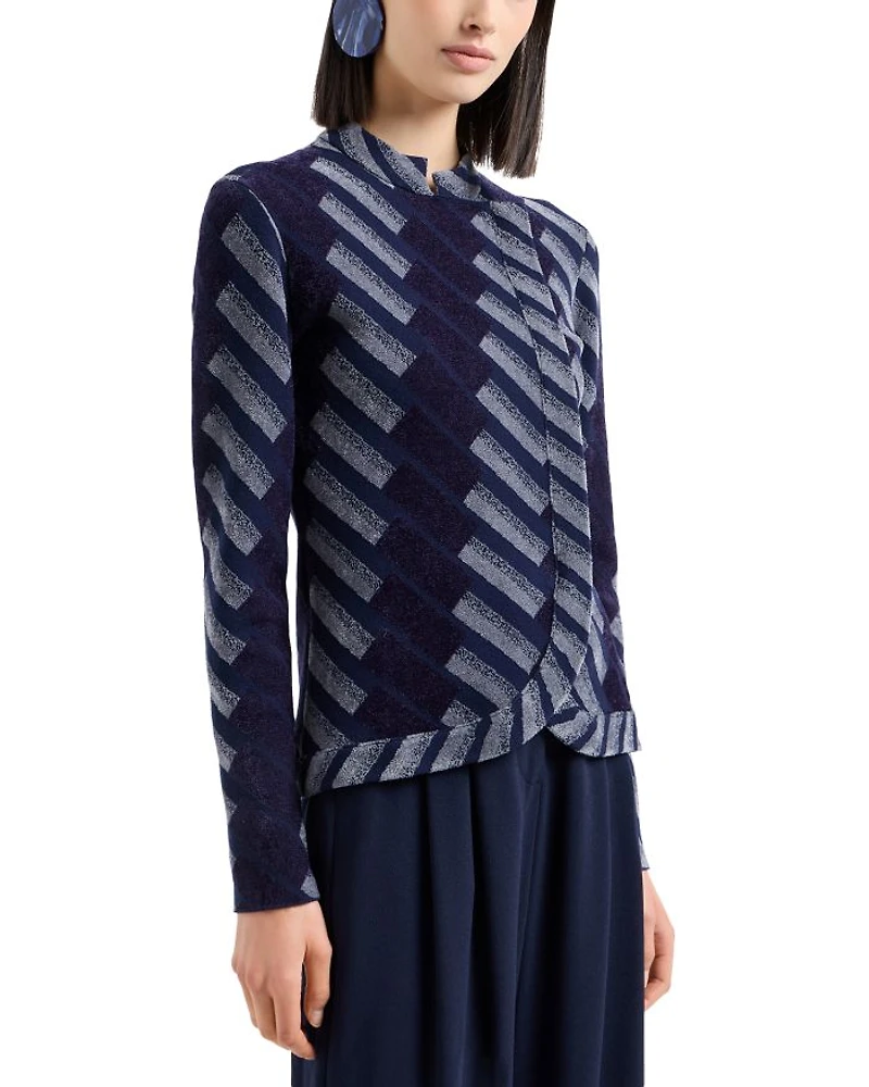 Geometric Chenille Jacket