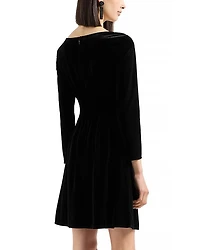 Stretch Chenille Velvet Dress