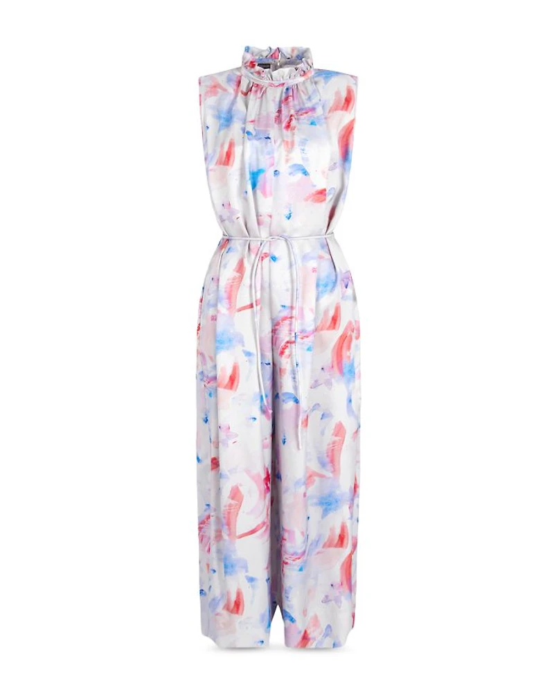 Watercolor Print Jumpsuit