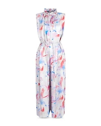 Watercolor Print Jumpsuit