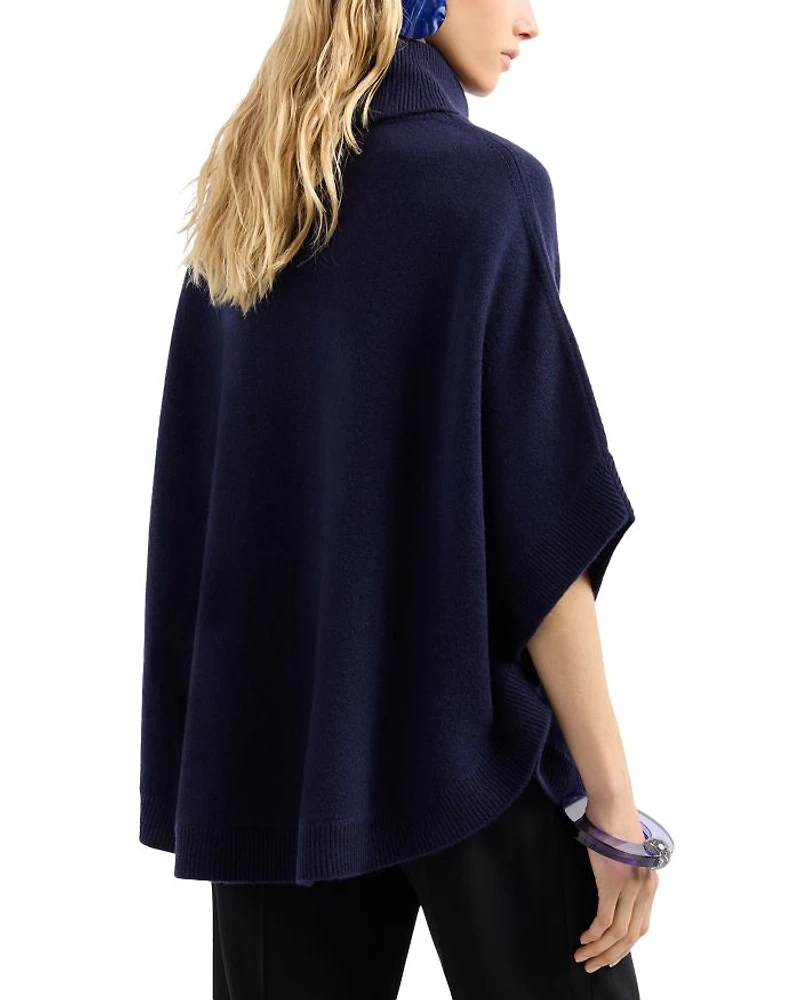 Wool & Cashmere Poncho Sweater