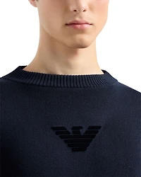 Embroidered Eagle Logo Sweater