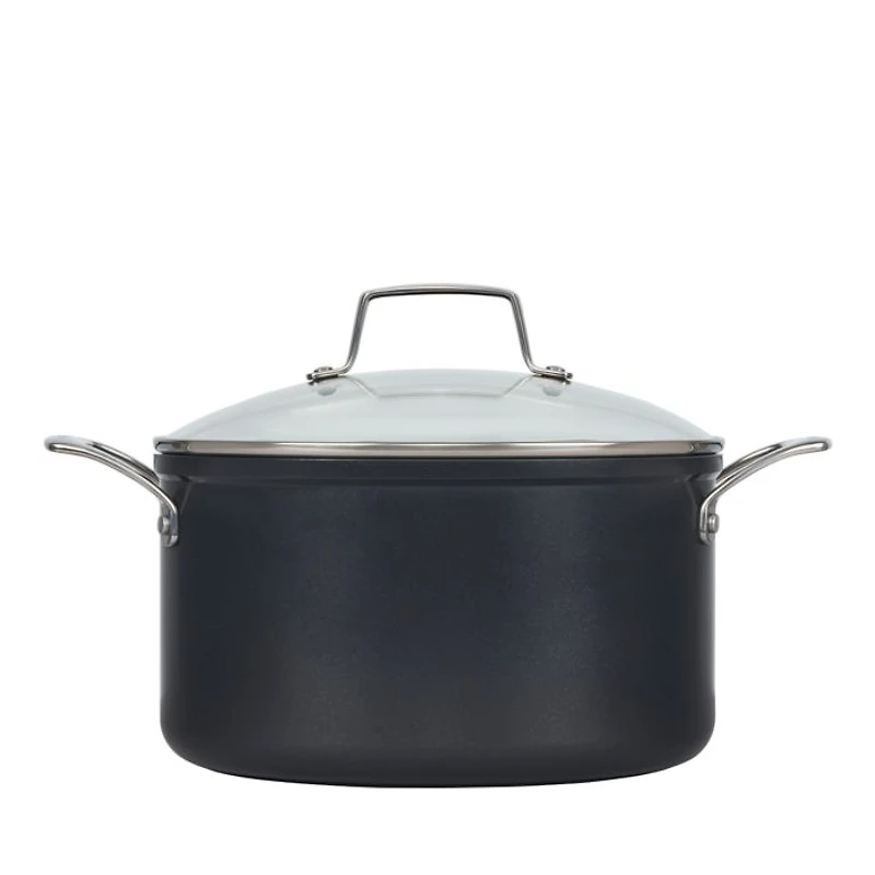 Essential Nonstick Ceramic Stockpot with Glass Lid, 4 Qt.
