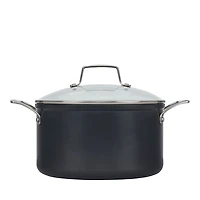 Essential Nonstick Ceramic Stockpot with Glass Lid, 4 Qt.