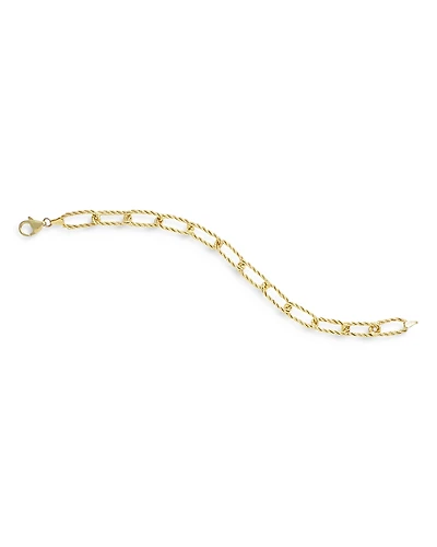 Alberto Amati 14K Yellow Gold Twist Style Paperclip Link Bracelet