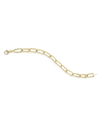 Alberto Amati 14K Yellow Gold Twist Style Paperclip Link Bracelet