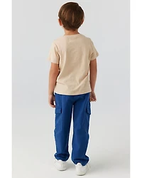 Unisex Marlow Cotton Wavy Palms Graphic Tee - Little Kid, Big Kid