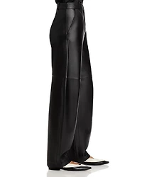 High Waist Leather Balloon Pants