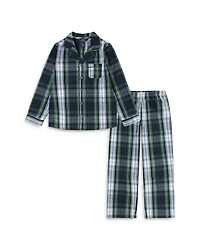 Boy's Plaid Pajama Set - Little Kid
