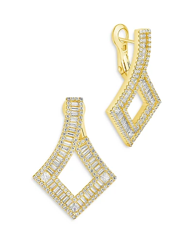 Sterling Forever Amina Cubic Zirconia Drop Earrings