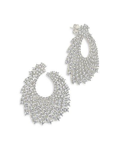 Sterling Forever Viola Stud Earrings