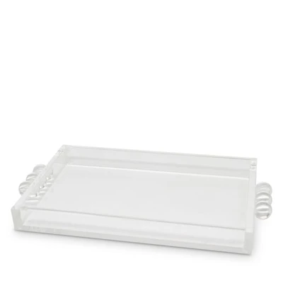 Lucite Tray with Bubble Handles