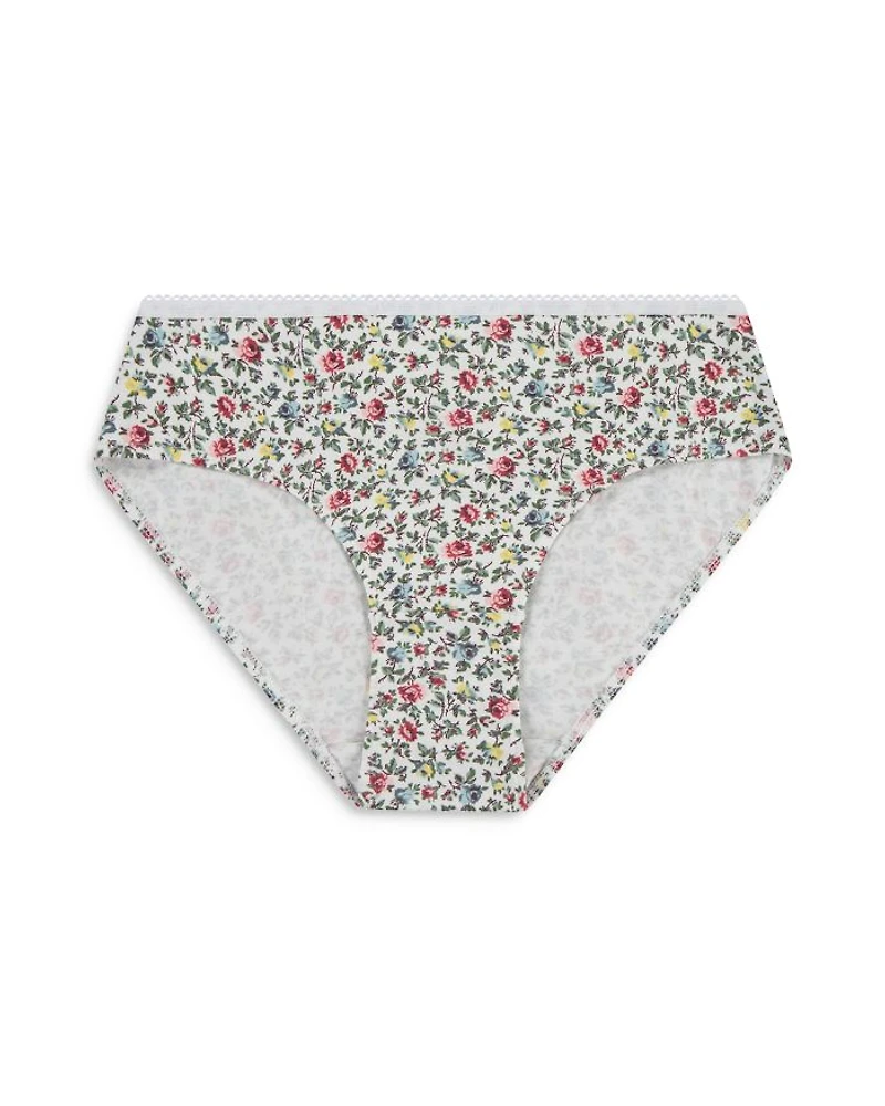 Girls' Cotton Stretch Jersey Bikini Briefs, Pack of 5 - Big Kid