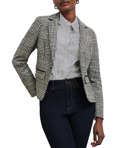 Hobbs London Brea Plaid Blazer