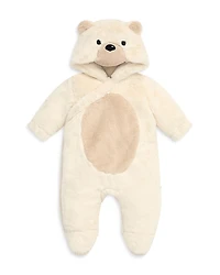 Mori Unisex Faux Fur Bear Coverall - Baby